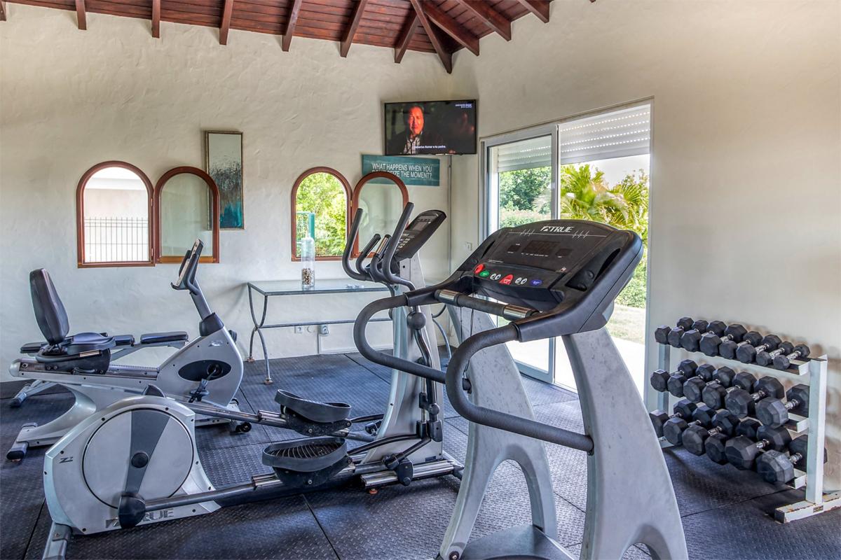 St Martin villa rental with private beach - Gym